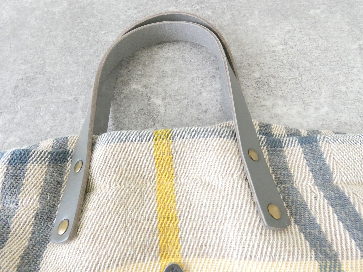 CLEDRAN(クレドラン) HAND&WORK COTTON JUTE STRIPE TOTE Sの商品画像24