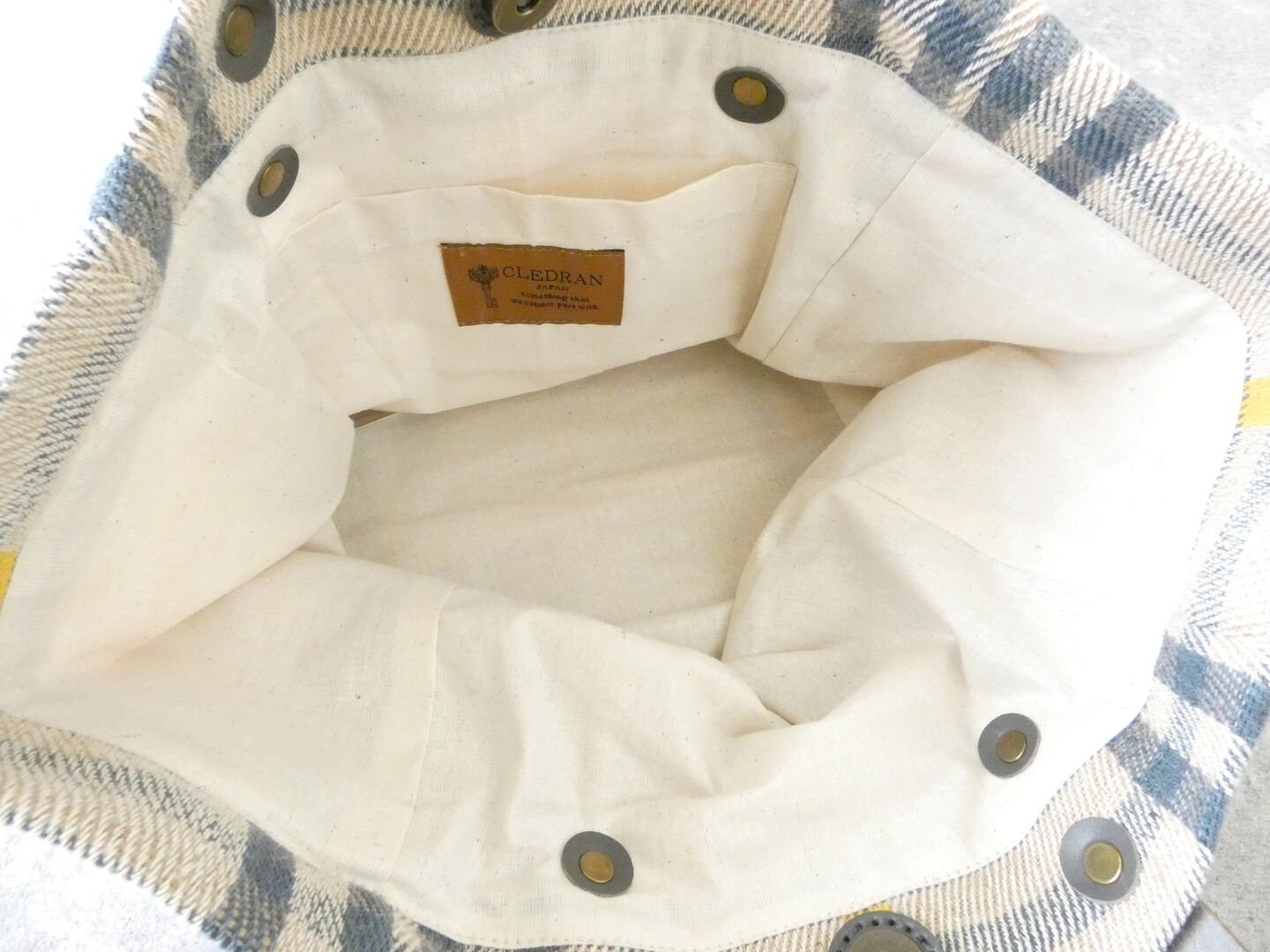 CLEDRAN(クレドラン) HAND&WORK COTTON JUTE STRIPE TOTE Sの商品画像26