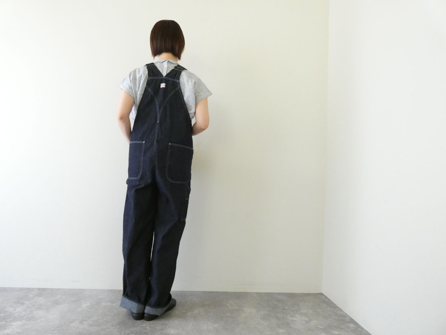 快晴堂(かいせいどう) Girl’sマルチシーズン6オンスデニム オーセンティックオーバーオールの商品画像2