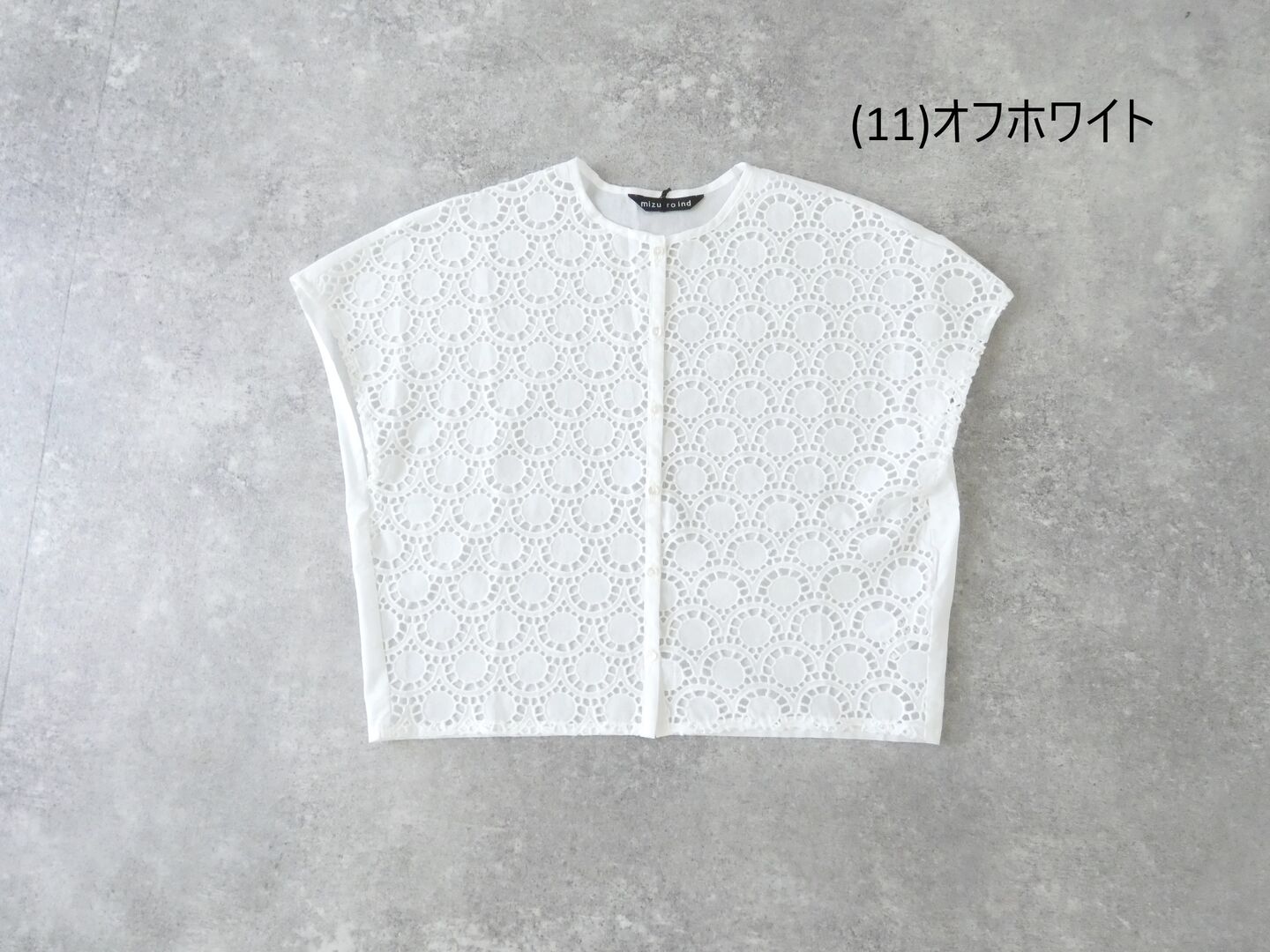 mizuiro ind(ミズイロインド) レースコンビクルーネックシャツの商品画像28