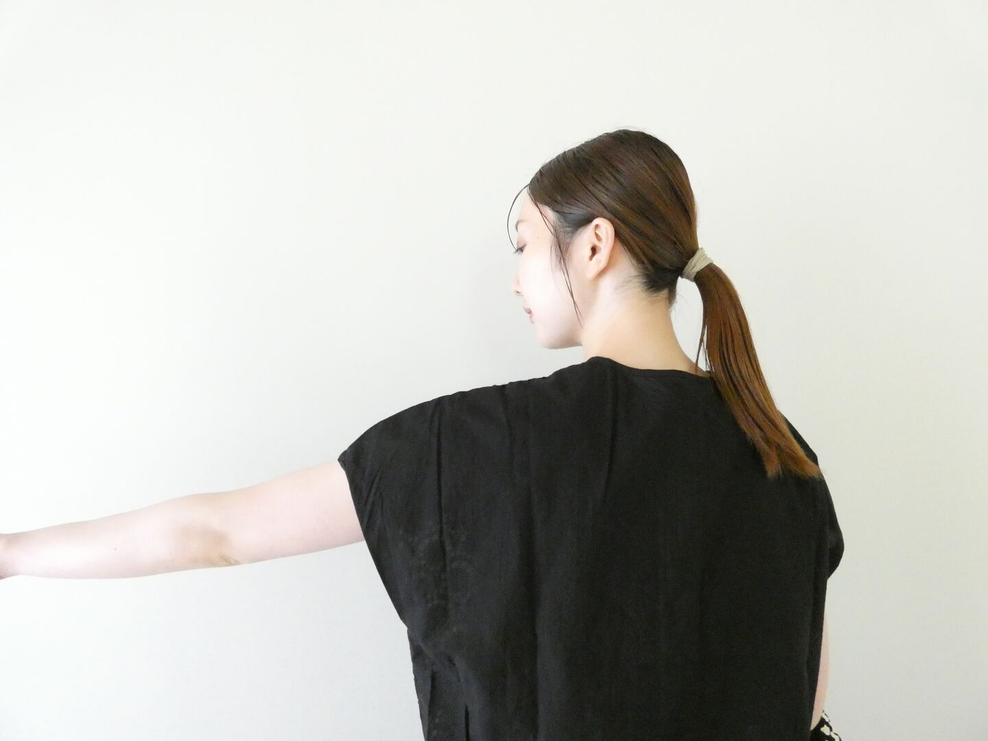 mizuiro ind(ミズイロインド) レースコンビクルーネックシャツの商品画像7