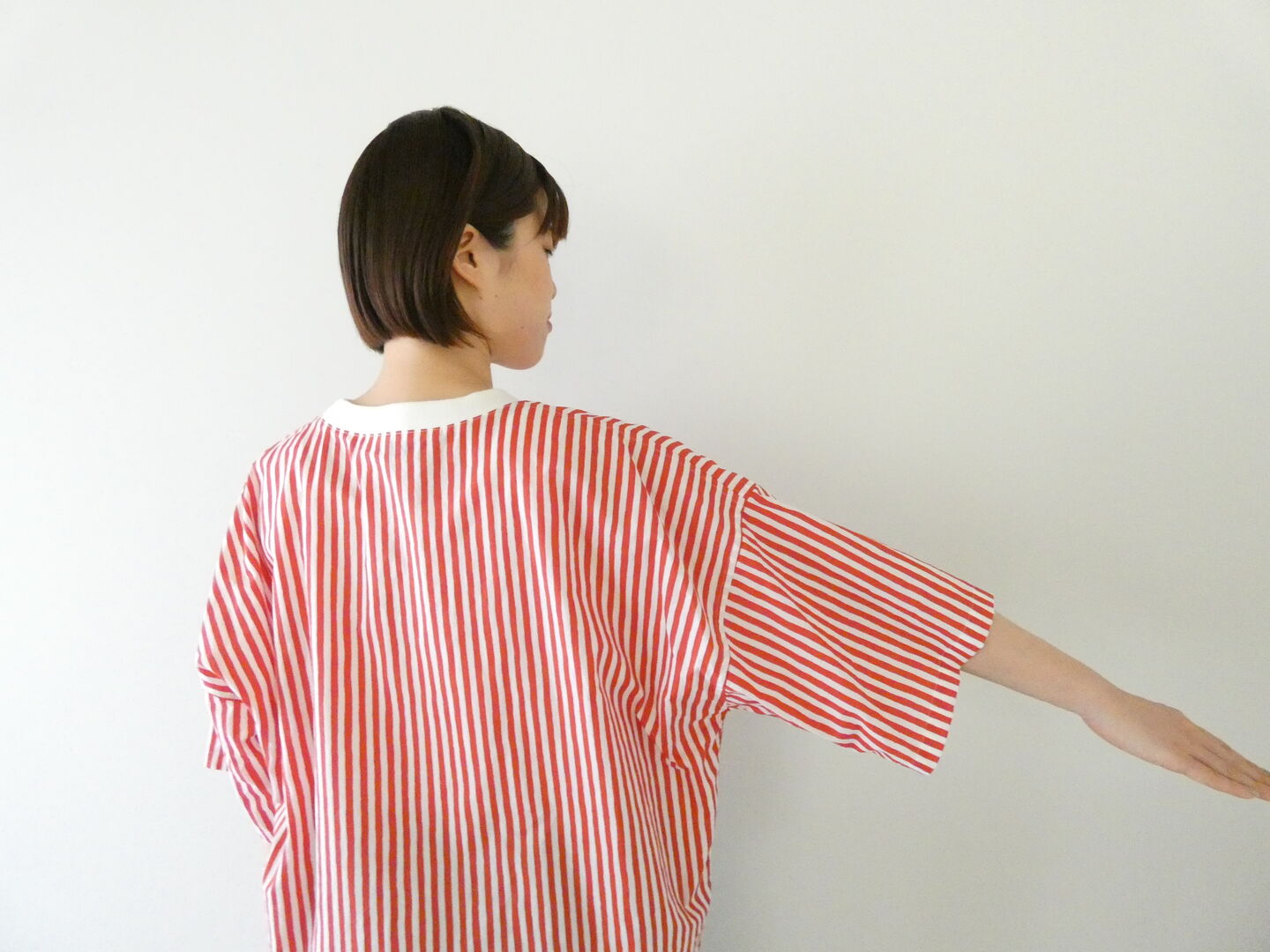 R&D.M.Co-(オールドマンズテーラー) CANDY STRIPE DOCKING T SHIRTの商品画像17