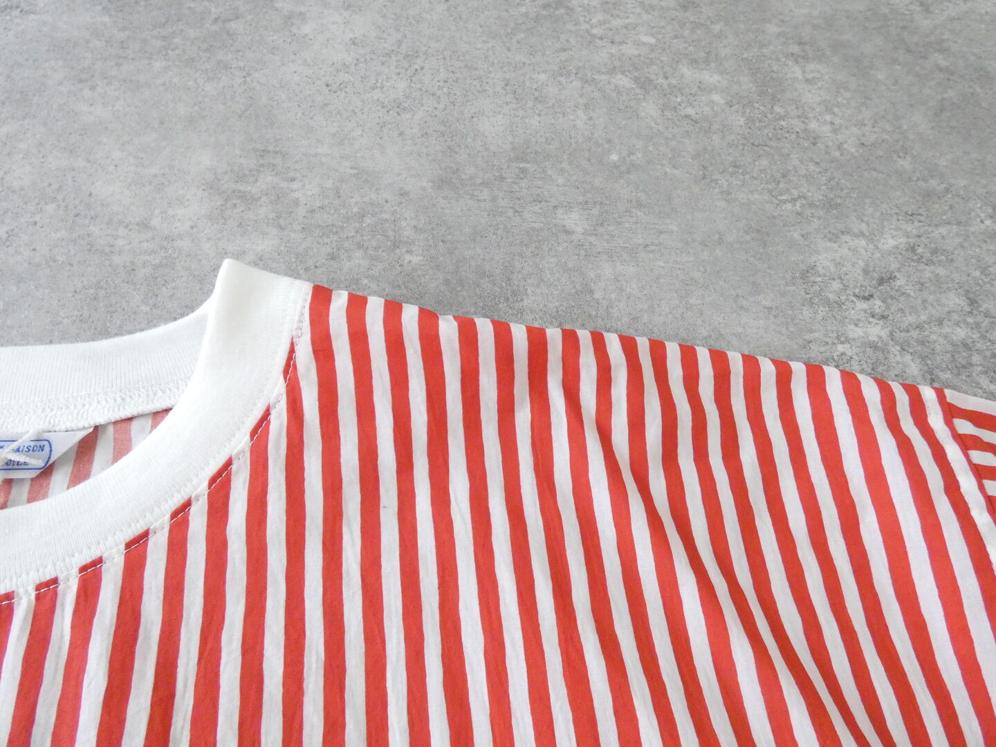 R&D.M.Co-(オールドマンズテーラー) CANDY STRIPE DOCKING T SHIRTの商品画像22