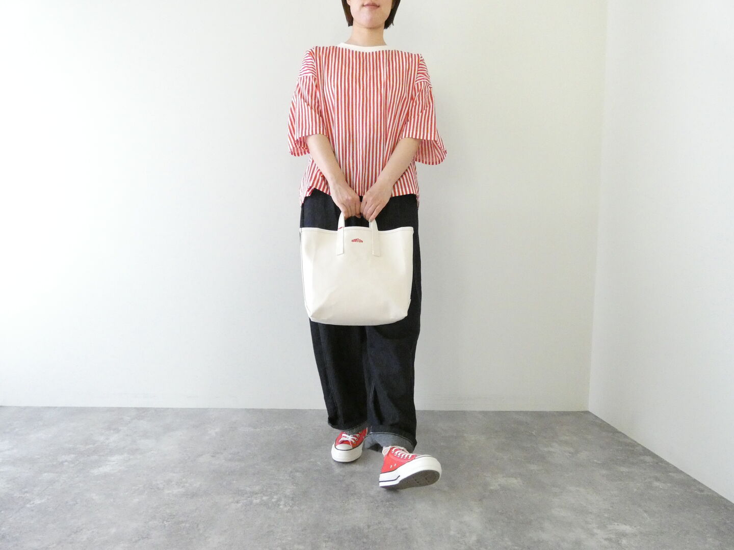 R&D.M.Co-(オールドマンズテーラー) CANDY STRIPE DOCKING T SHIRTの商品画像7