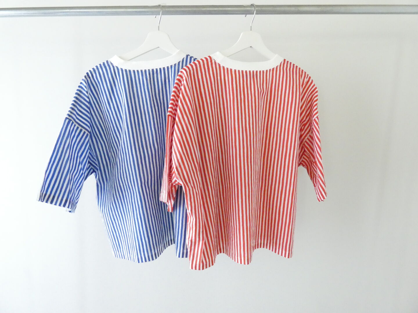 R&D.M.Co-(オールドマンズテーラー) CANDY STRIPE DOCKING T SHIRTの商品画像9