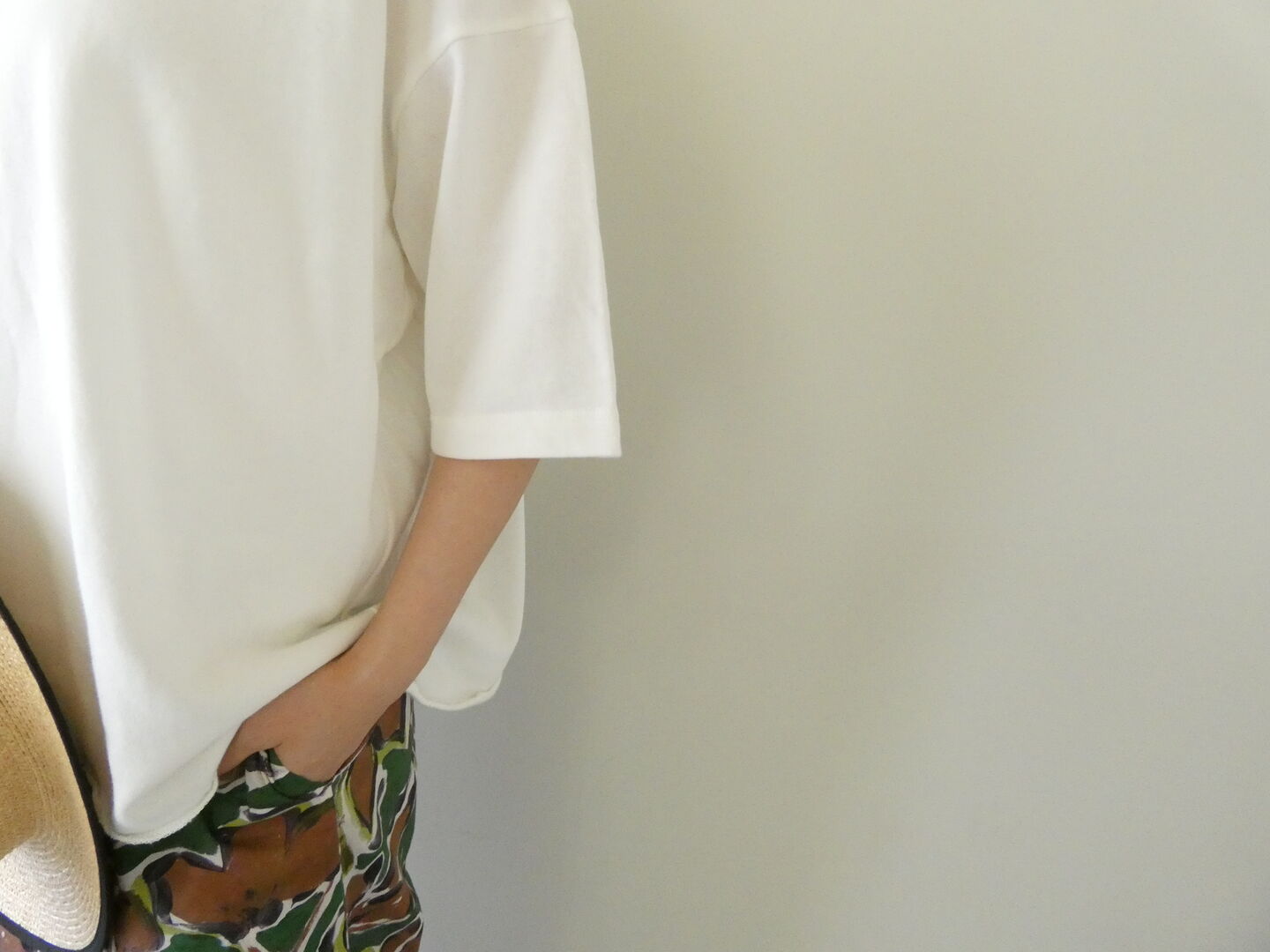 prit(プリット) 40/1強撚糸スビン裏毛5分袖クルーネックワイドTシャツの商品画像6