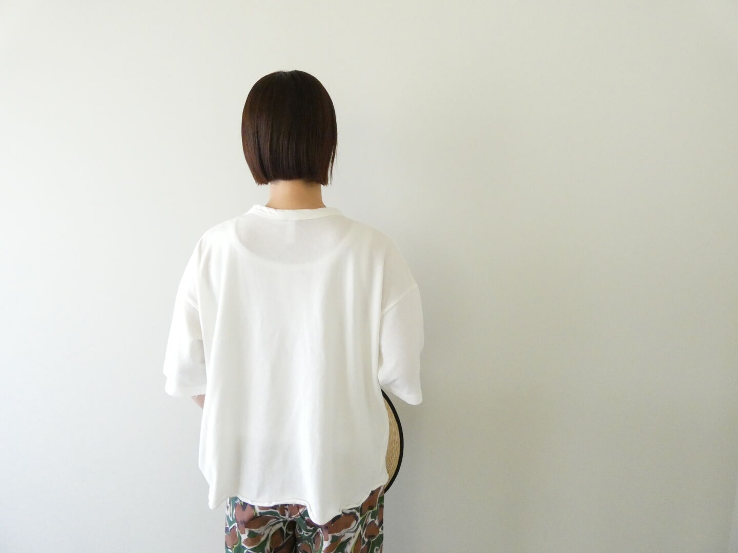 prit(プリット) 40/1強撚糸スビン裏毛5分袖クルーネックワイドTシャツの商品画像9