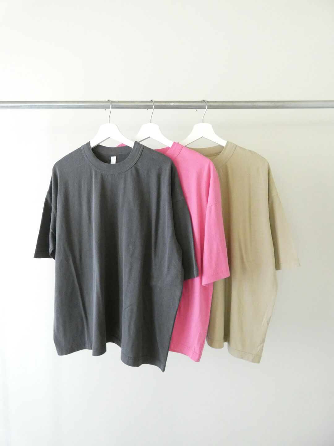 prit(プリット) 40/1天竺ヴィンテージ加工5分袖ワイドTシャツの商品画像11