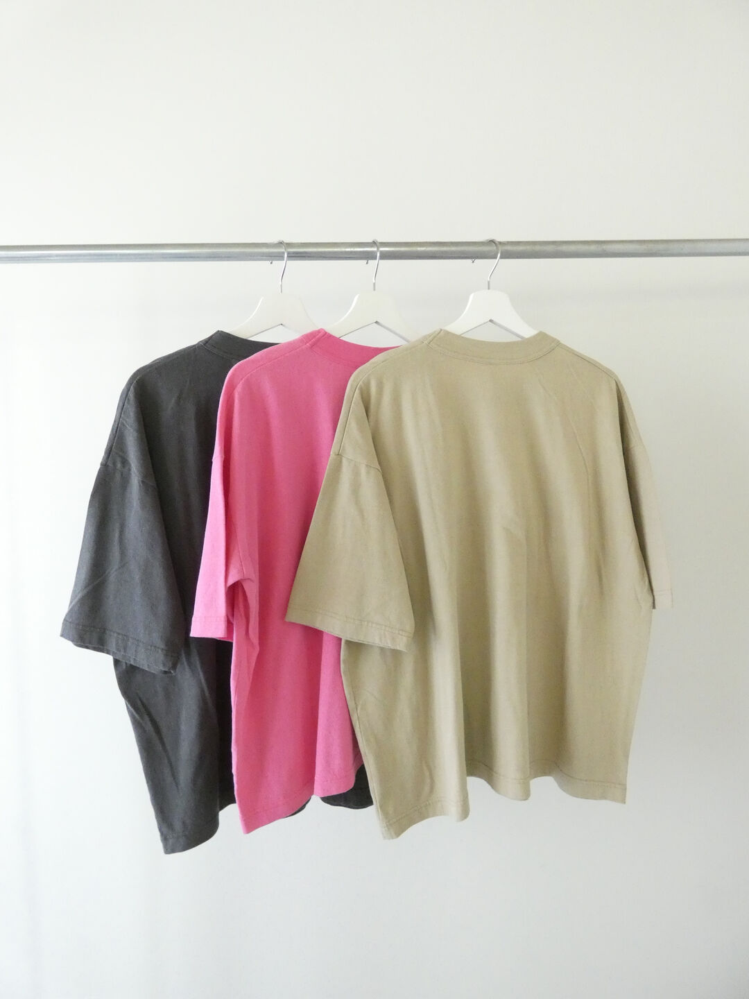 prit(プリット) 40/1天竺ヴィンテージ加工5分袖ワイドTシャツの商品画像12