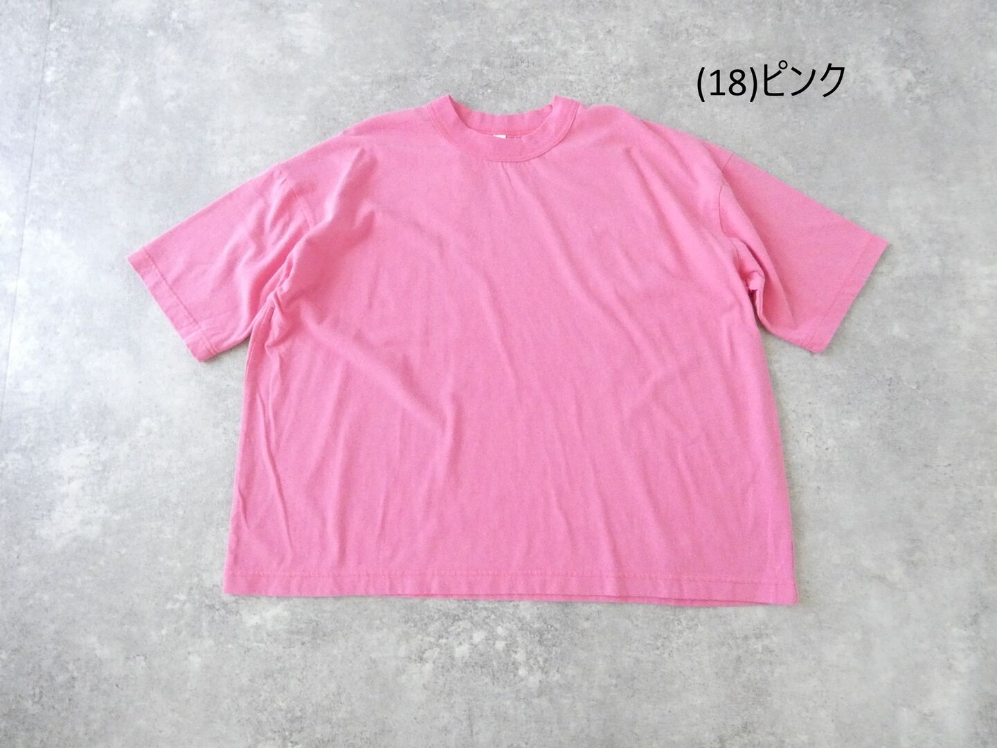 prit(プリット) 40/1天竺ヴィンテージ加工5分袖ワイドTシャツの商品画像42