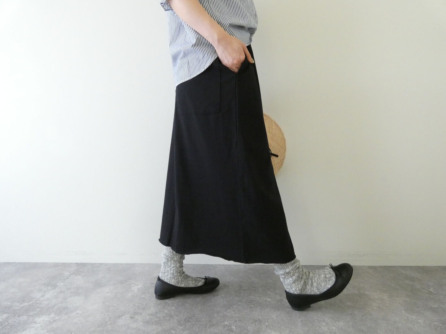 sabbatum(サバタム) MVS天竺バックポケットタイトスカートの商品画像7