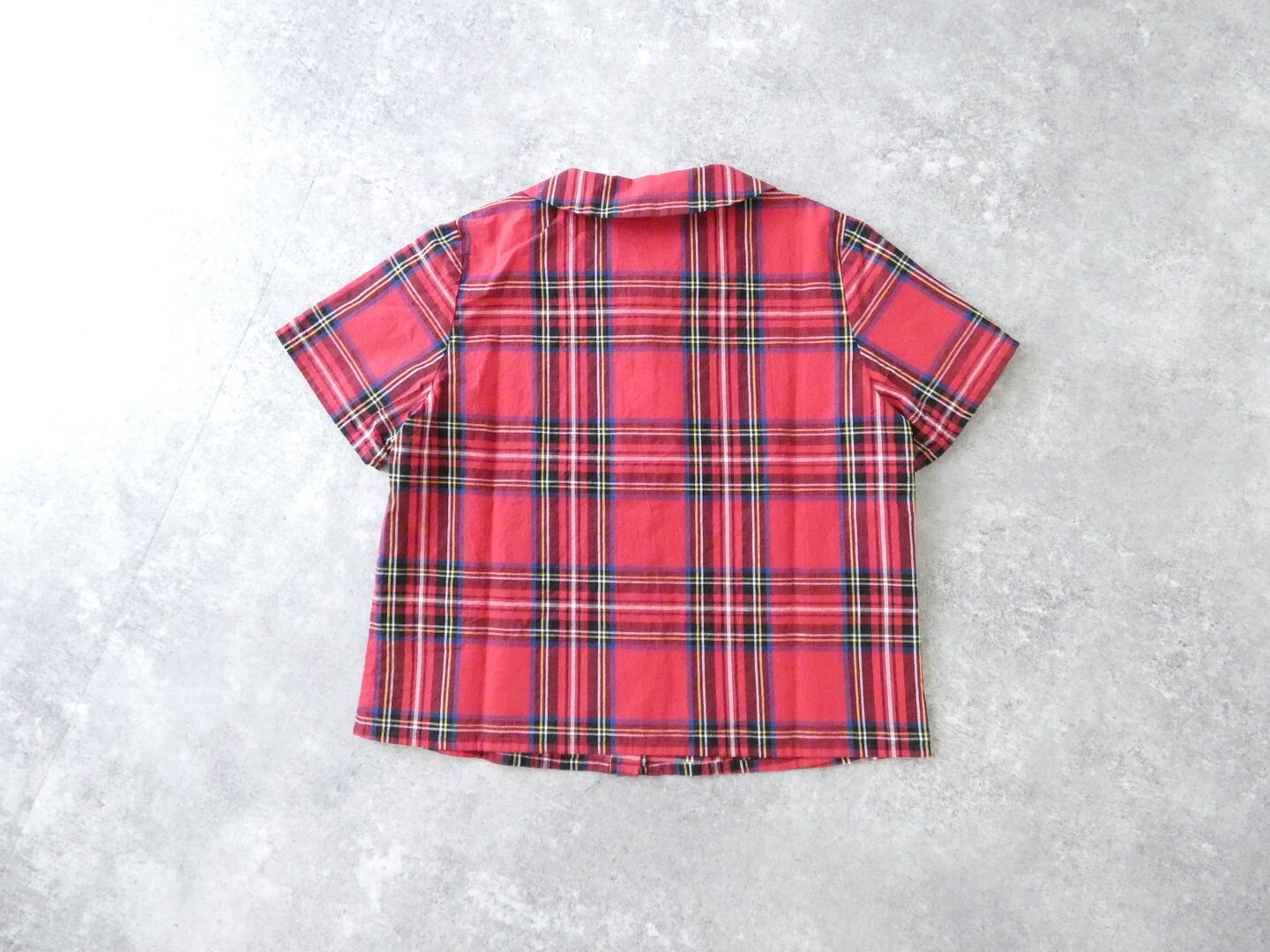 Sarahwear(サラウェア) コットンリネンタータンチェック丸衿ブラウスの商品画像10
