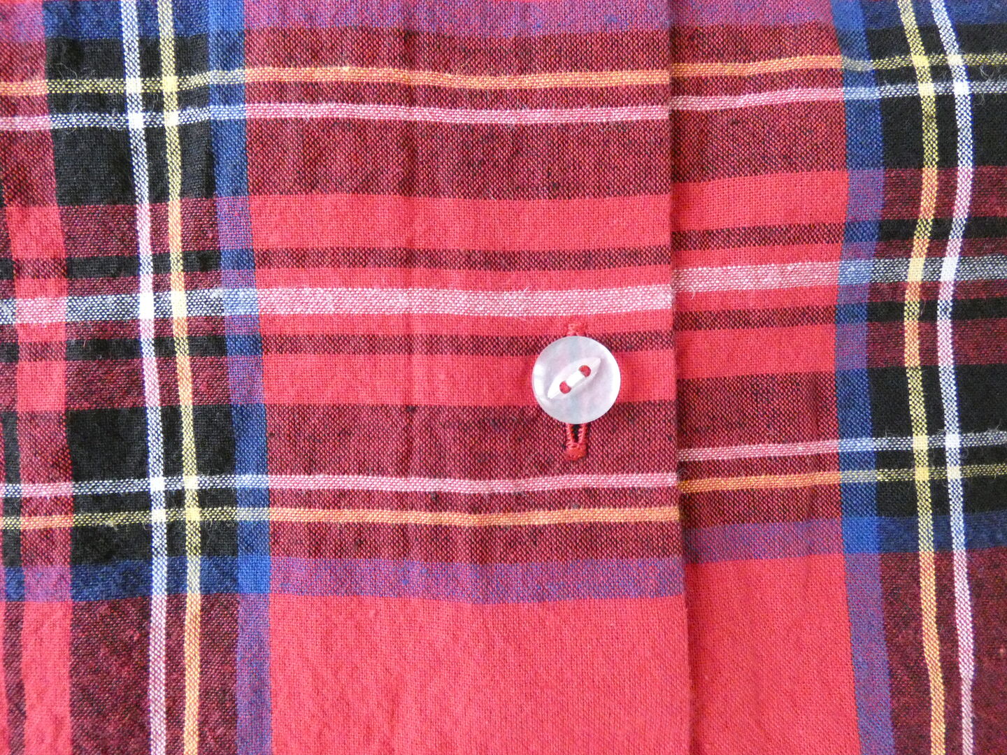 Sarahwear(サラウェア) コットンリネンタータンチェック丸衿ブラウスの商品画像20