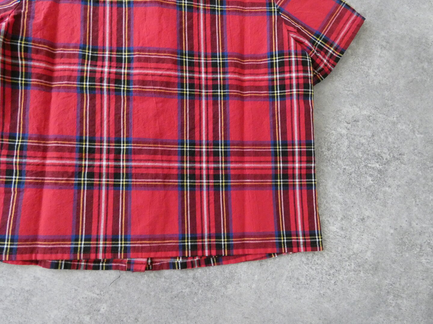 Sarahwear(サラウェア) コットンリネンタータンチェック丸衿ブラウスの商品画像25