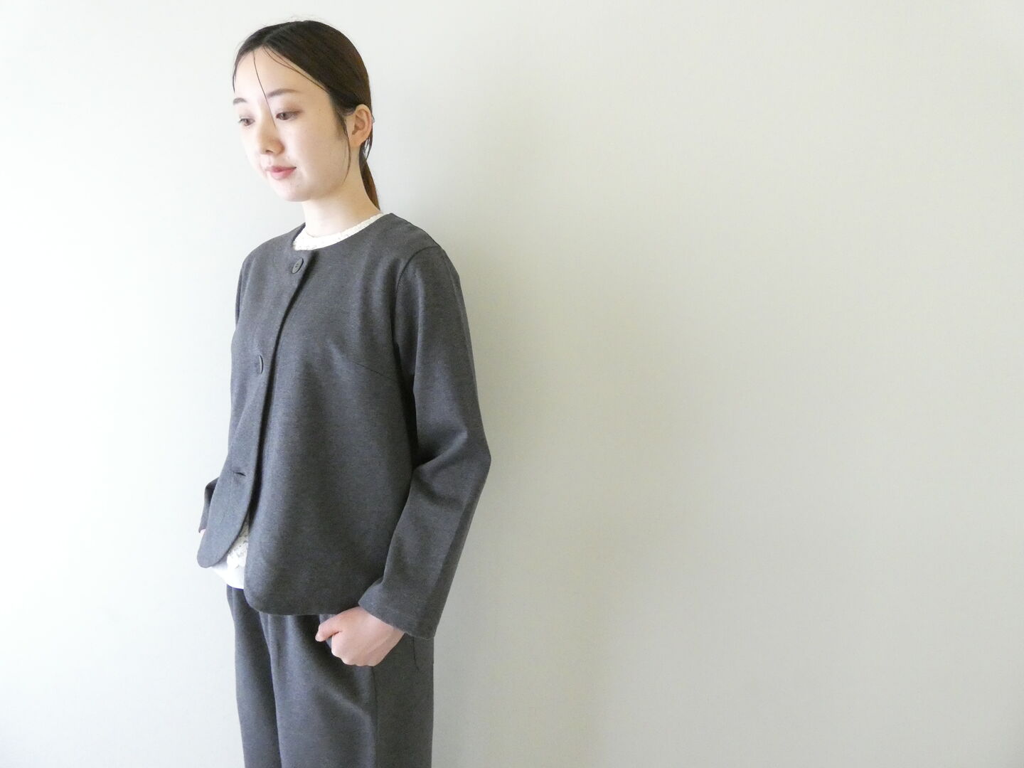 Sarahwear(サラウェア) ポンチノーカラージャケットの商品画像2