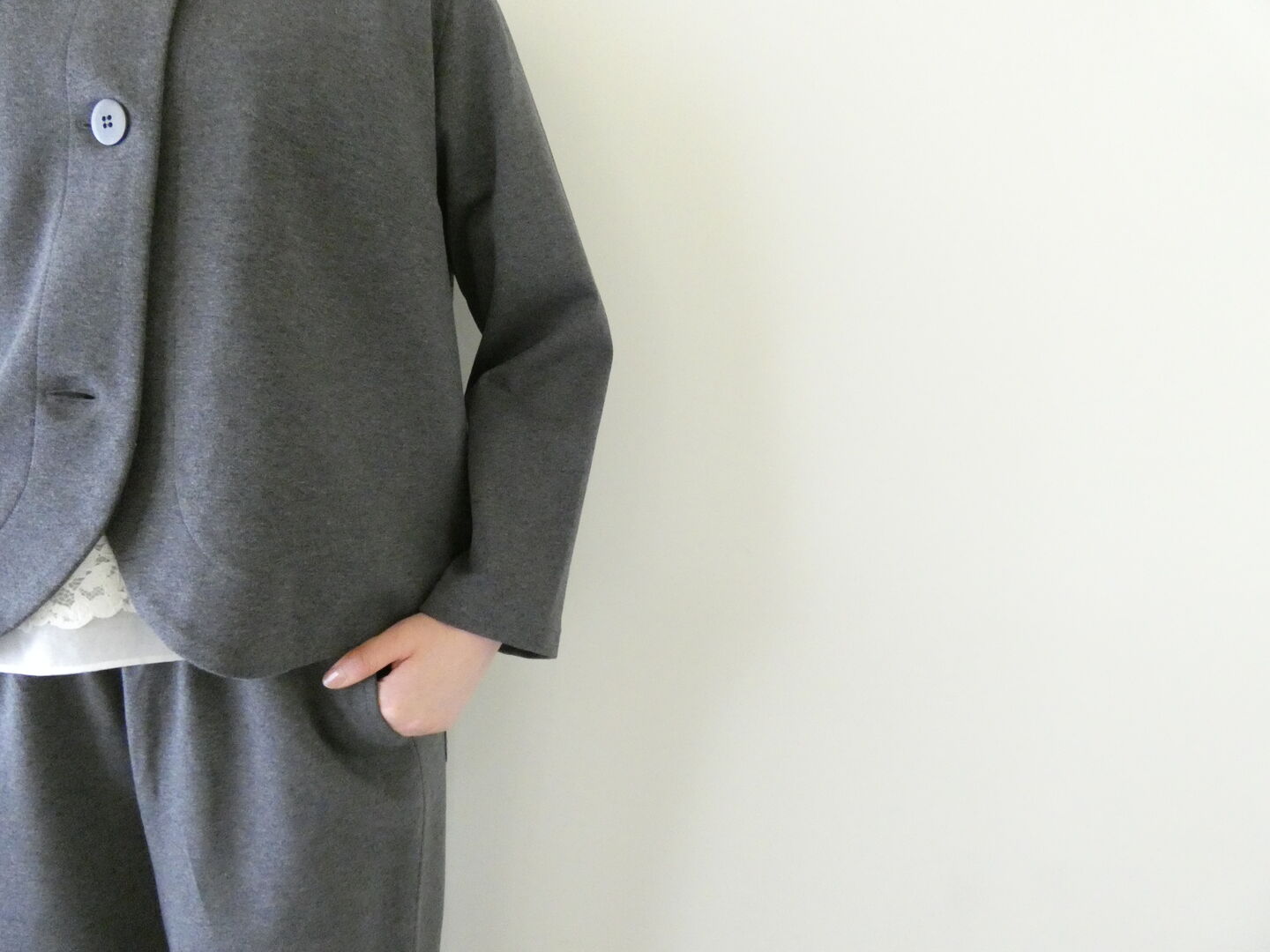 Sarahwear(サラウェア) ポンチノーカラージャケットの商品画像6