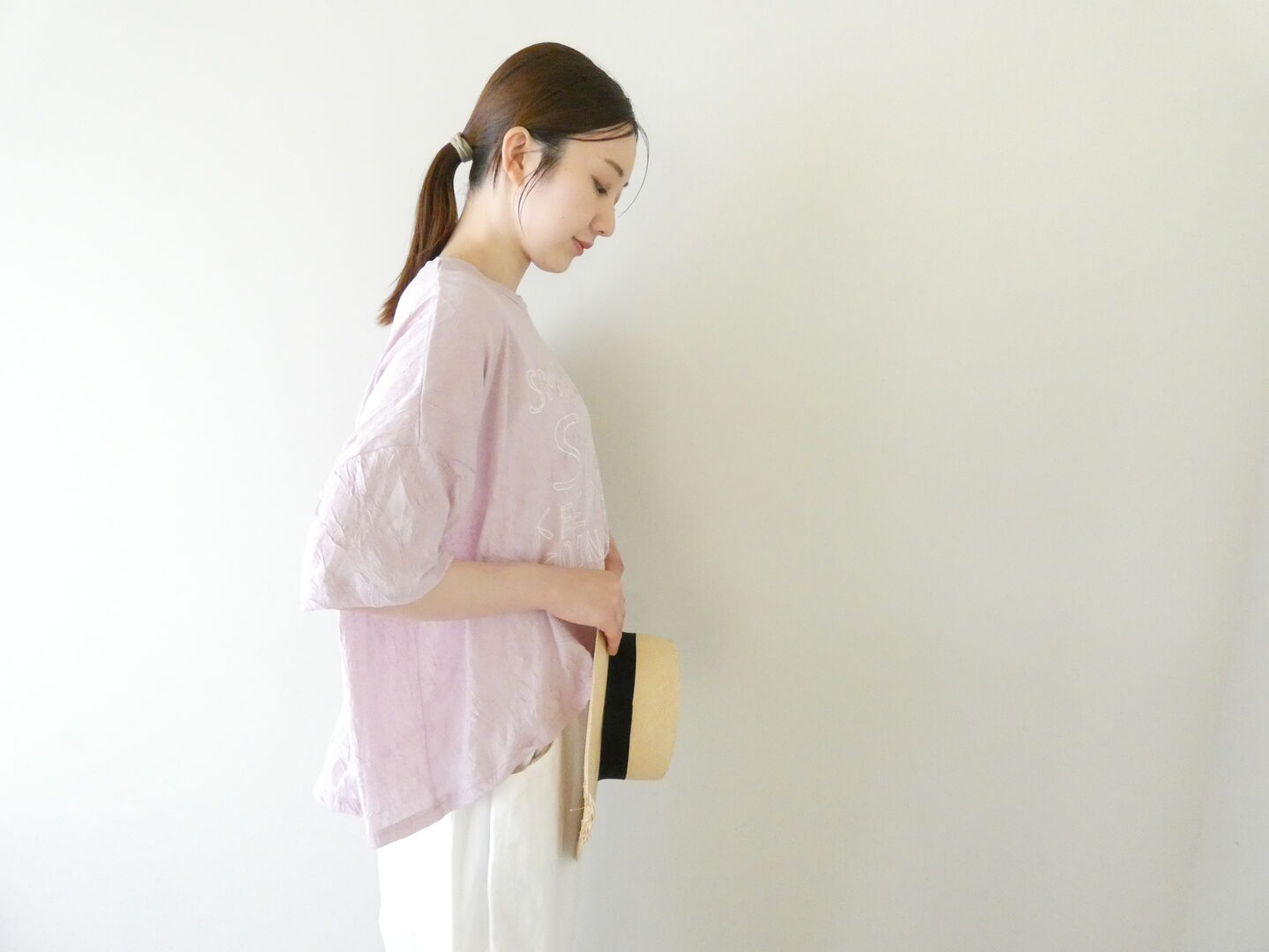 tumugu(ツムグ) ワッシャーライトプリントTシャツの商品画像7