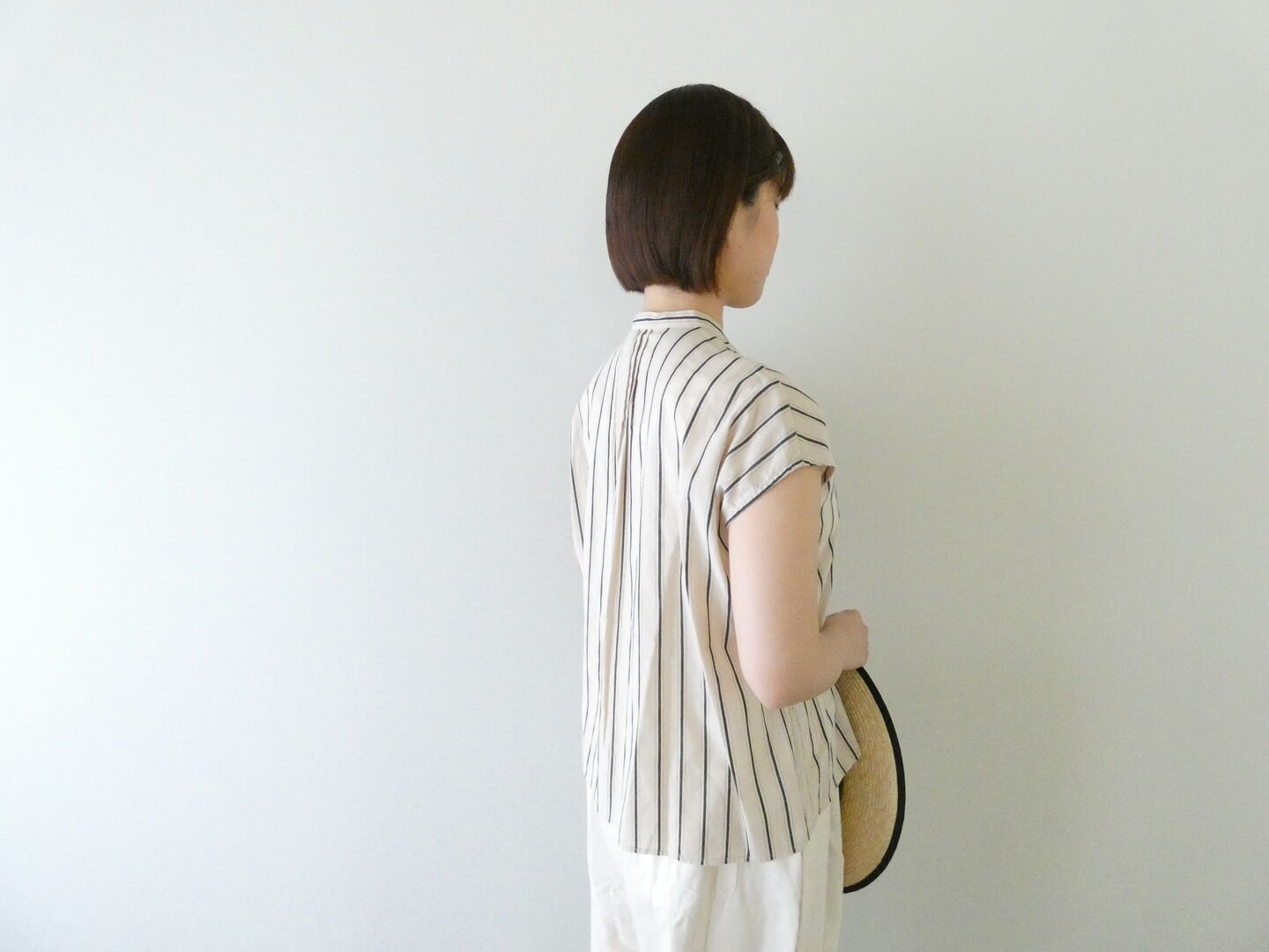 NOMBRE IMPAIR(ノンブルアンペール) コットンストライプねじりピンタックブラウスの商品画像9