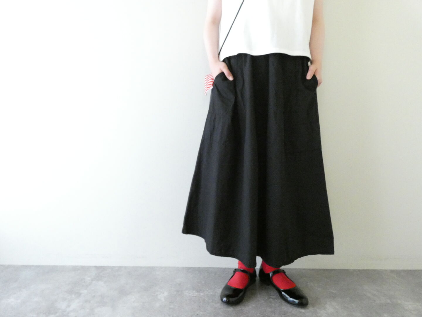 homspun(ホームスパン) バルキーシーチングセミフレアスカートの商品画像5