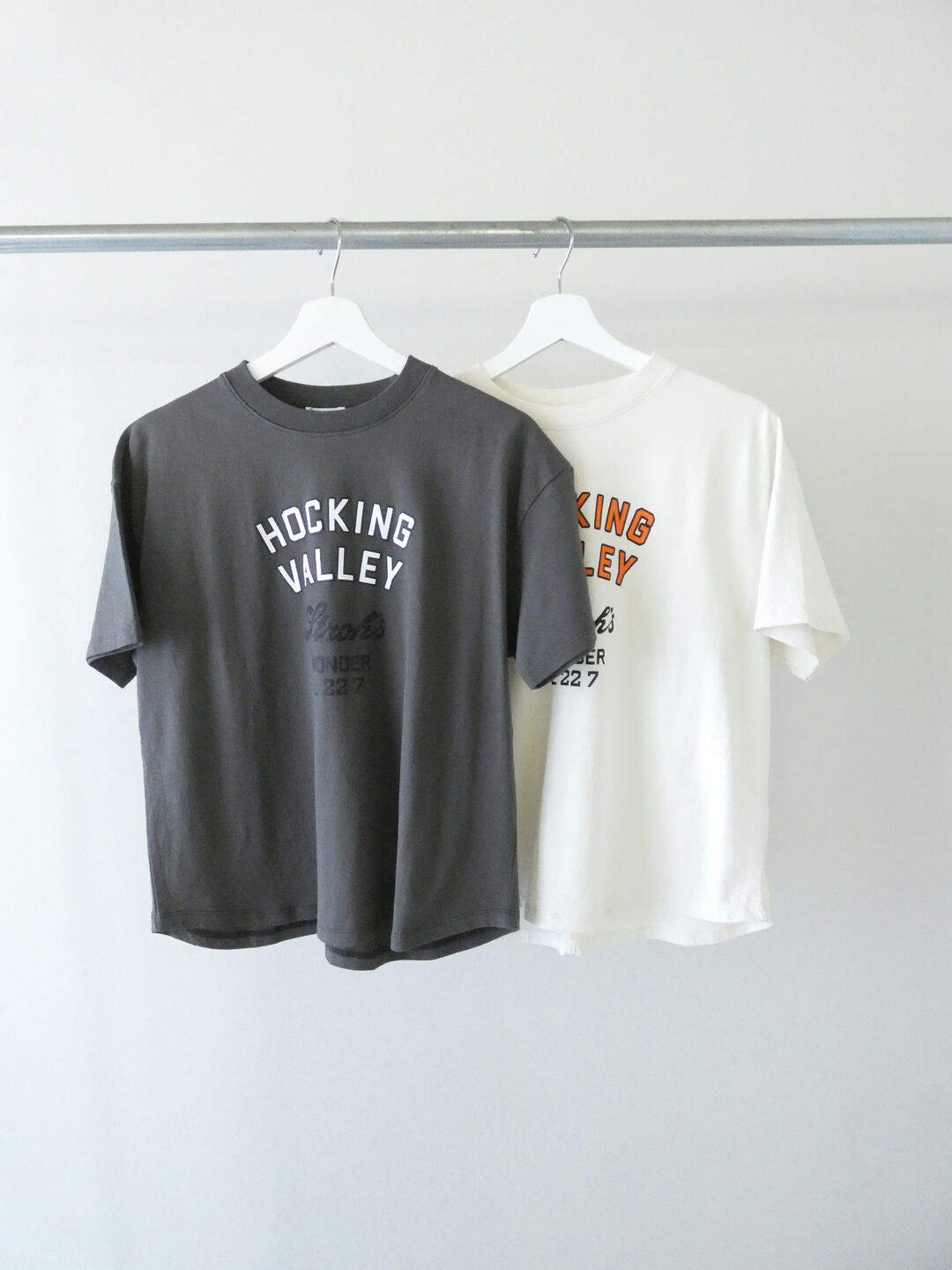 BLUE LAKE MARKET(ブルーレイクマーケット) アメリカンドライ天竺ヘムラウンドプリントTee　HOCKING VALLEYの商品画像10