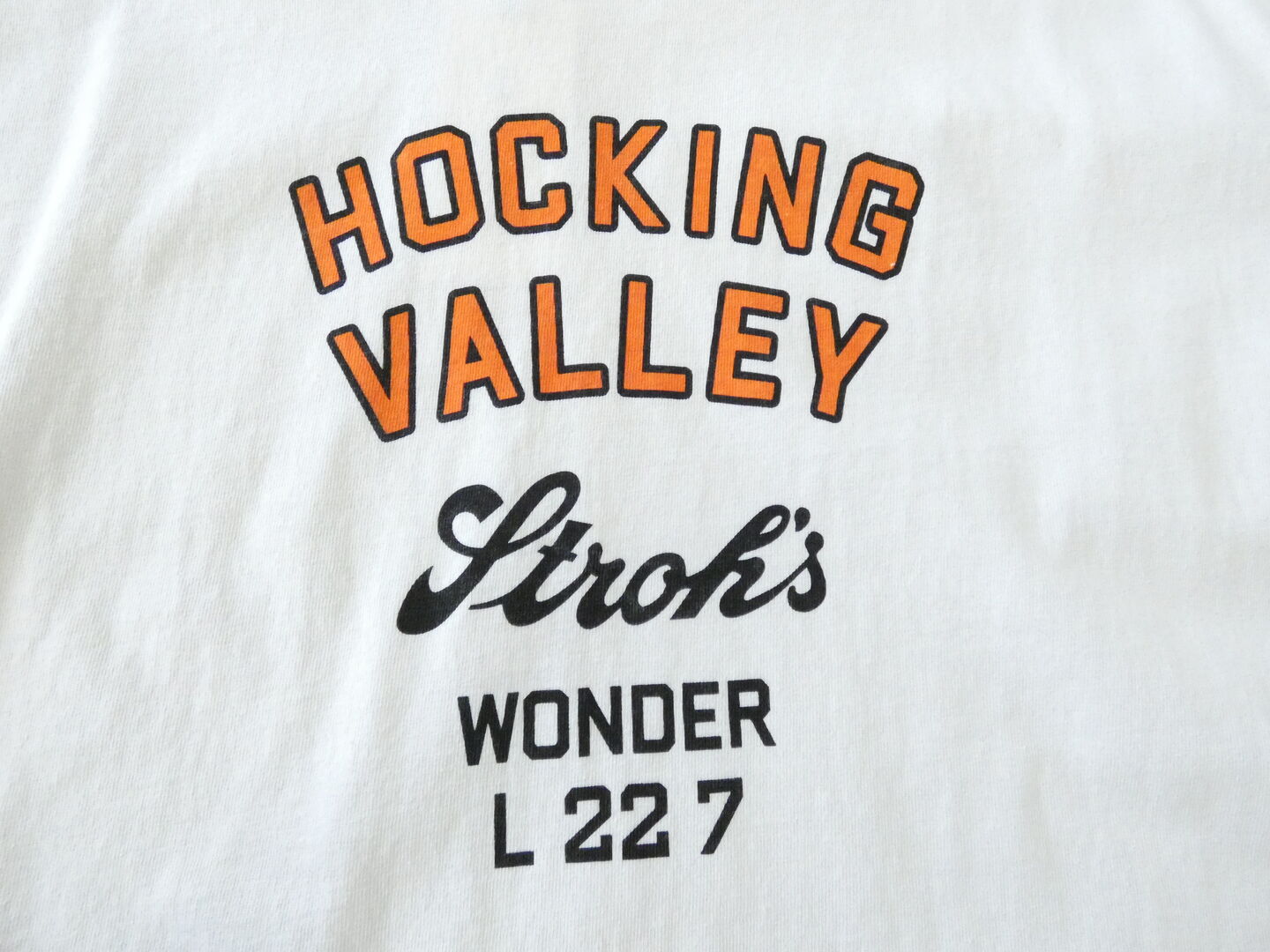 BLUE LAKE MARKET(ブルーレイクマーケット) アメリカンドライ天竺ヘムラウンドプリントTee　HOCKING VALLEYの商品画像32