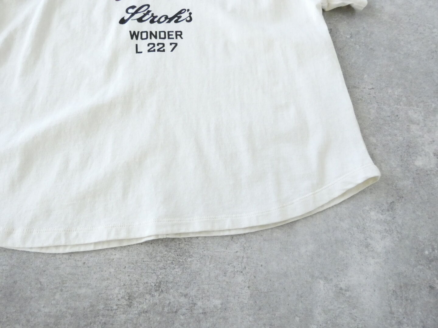 BLUE LAKE MARKET(ブルーレイクマーケット) アメリカンドライ天竺ヘムラウンドプリントTee　HOCKING VALLEYの商品画像34