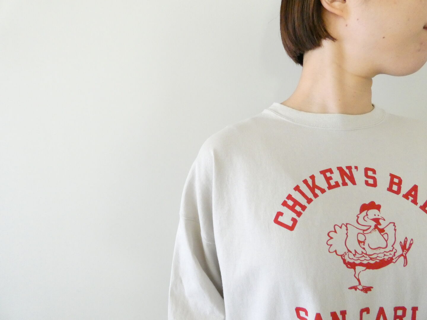 BLUE LAKE MARKET(ブルーレイクマーケット) 17/BD天竺プリントプルオーバー CHIKEN'S BALLの商品画像6