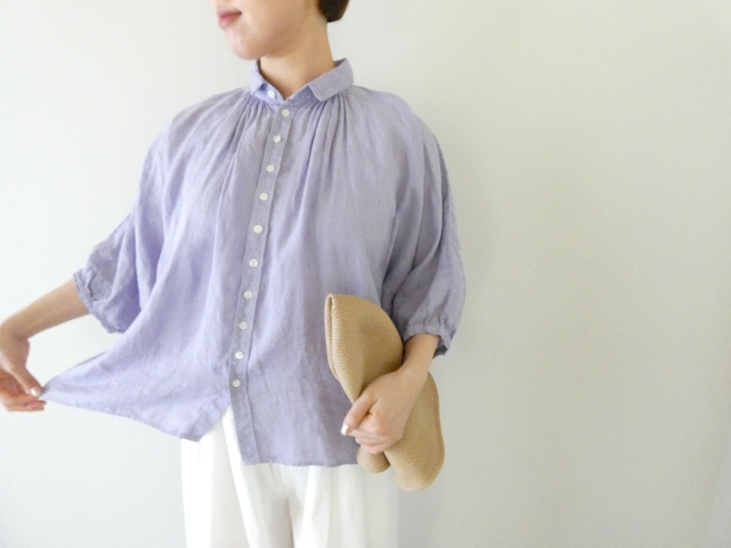 Brocante(ブロカント) リネンキャンバス グランシャツの商品画像1