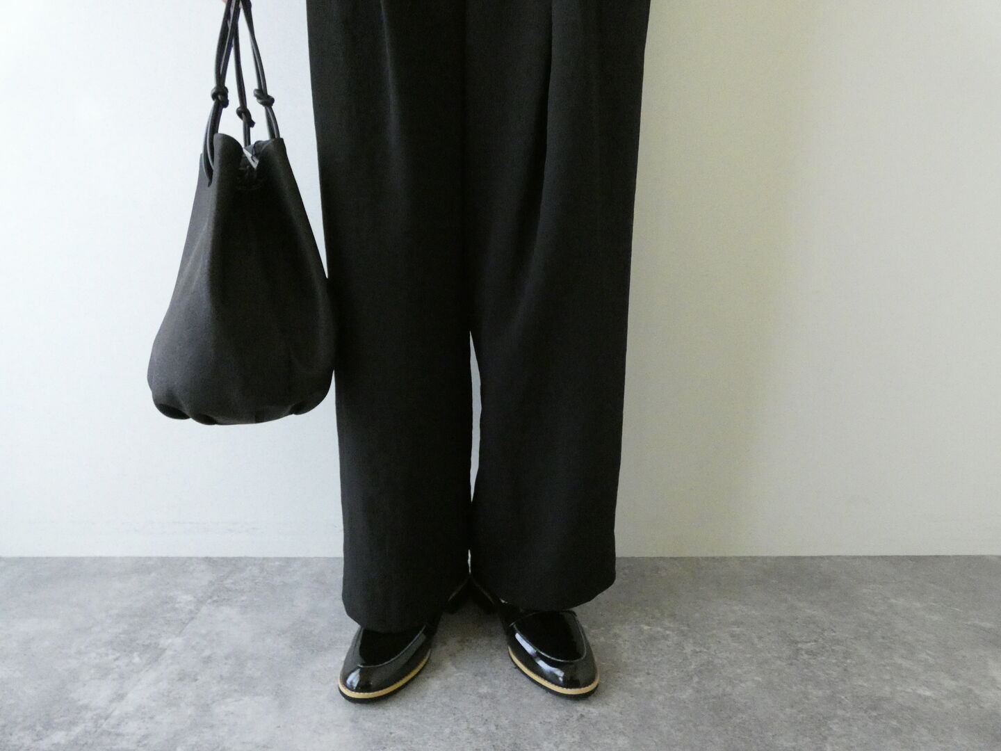 ma couleur(マ クルール) エアーメッシュダブルクロスドロストタックパンツの商品画像17