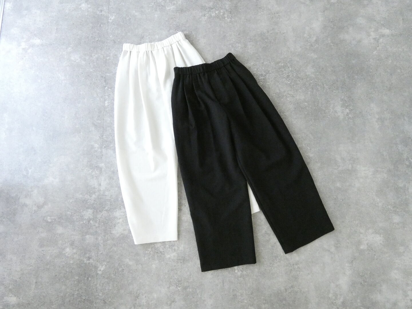 ma couleur(マ クルール) エアーメッシュダブルクロスドロストタックパンツの商品画像3