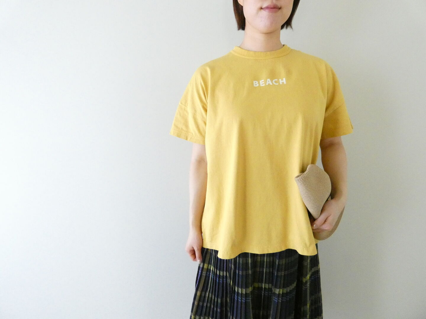 快晴堂(かいせいどう) 別注カラーあり 海上がりGIRL'S-Tシャツ WIDE FIT B柄「BEACH」の商品画像4