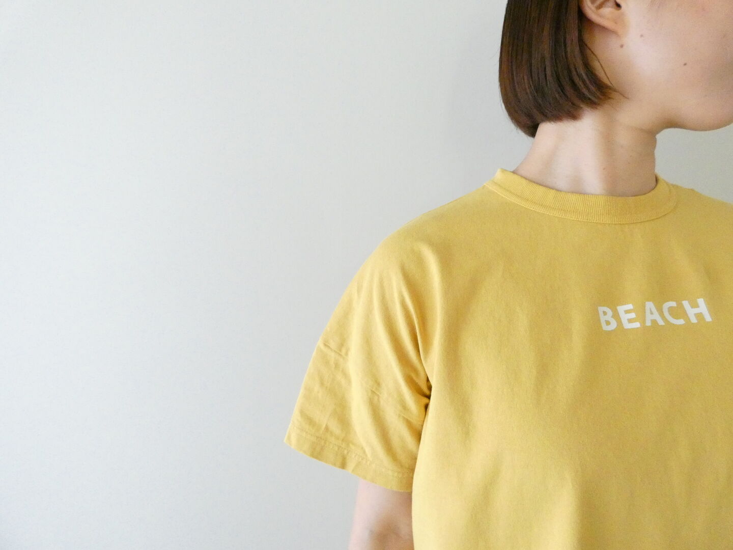 快晴堂(かいせいどう) 別注カラーあり 海上がりGIRL'S-Tシャツ WIDE FIT B柄「BEACH」の商品画像6