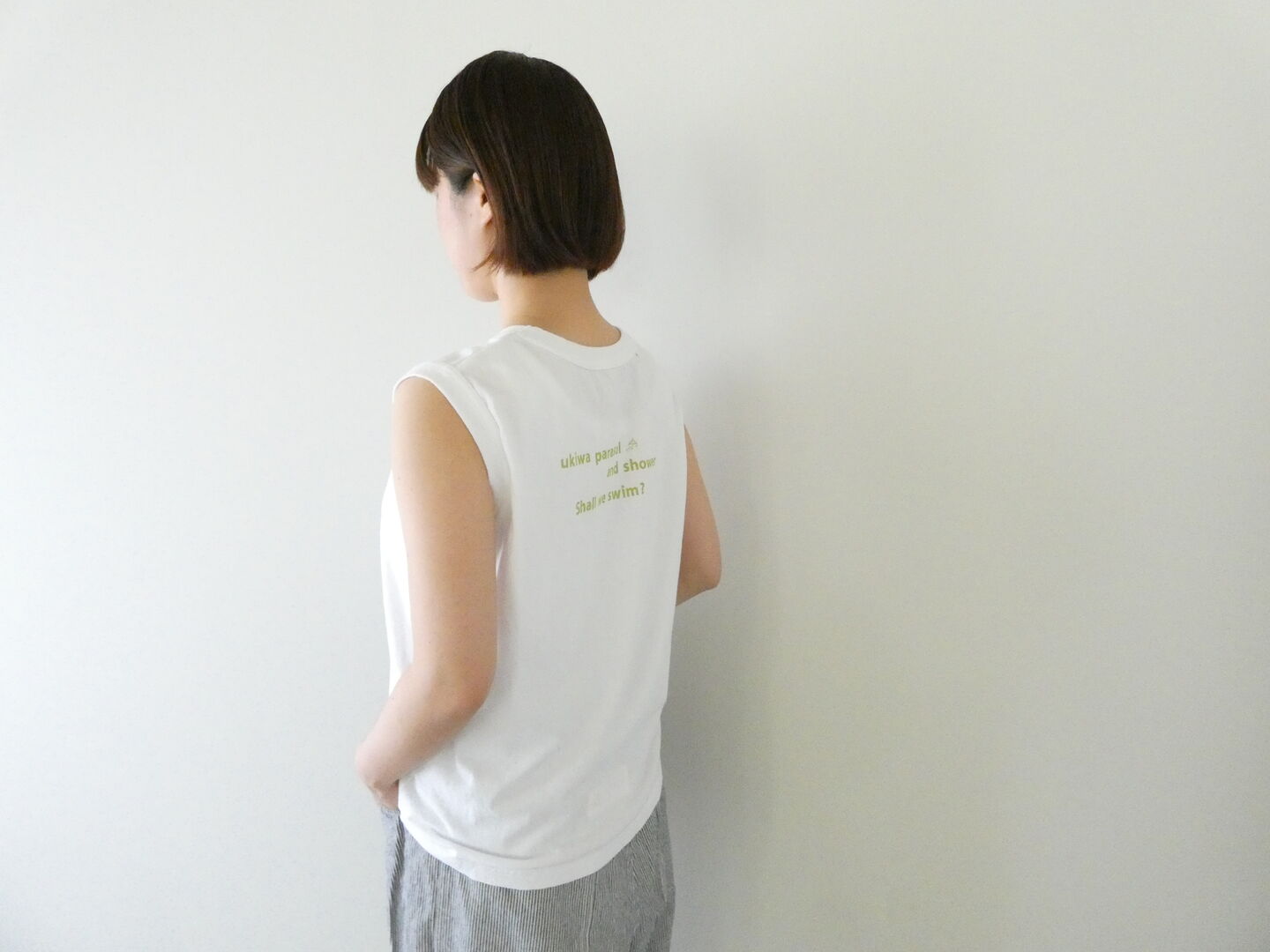 快晴堂(かいせいどう) 海上がりGIRL'S-Tシャツ SLEEVELESS B柄「BEACH」の商品画像2