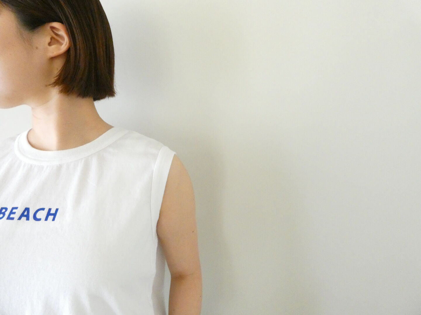 快晴堂(かいせいどう) 海上がりGIRL'S-Tシャツ SLEEVELESS B柄「BEACH」の商品画像5