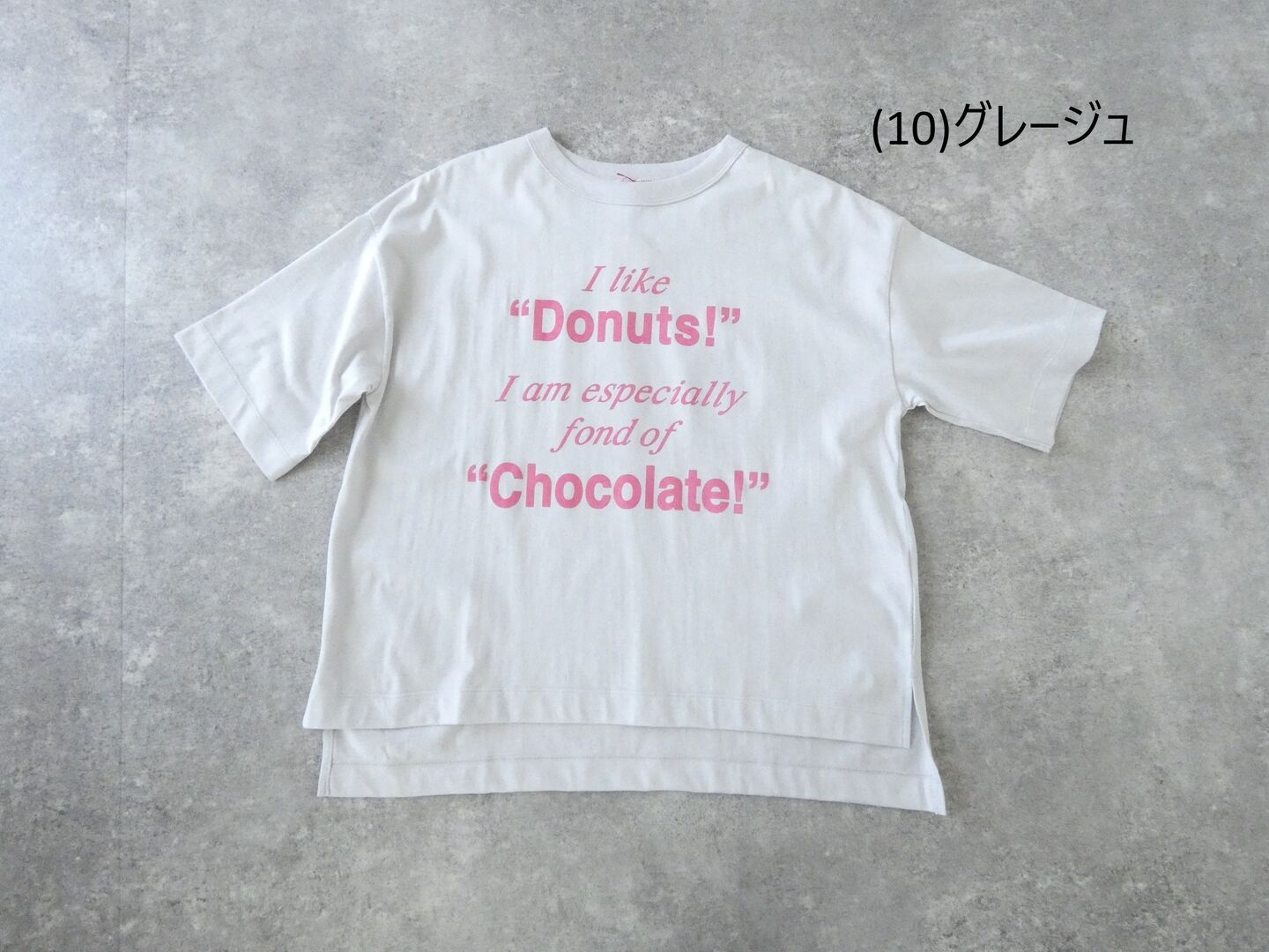 mao made(マオメイド) きれいめ天竺プリントTEE　Donuts!Chocolate!の商品画像28