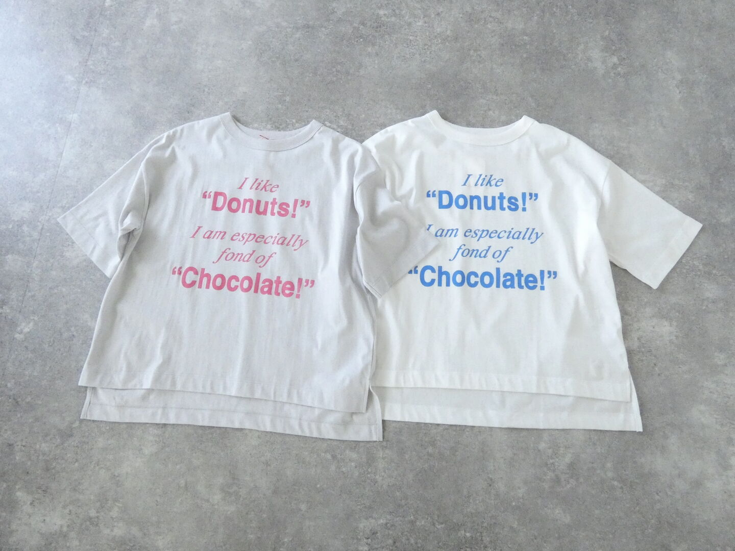 mao made(マオメイド) きれいめ天竺プリントTEE　Donuts!Chocolate!の商品画像3