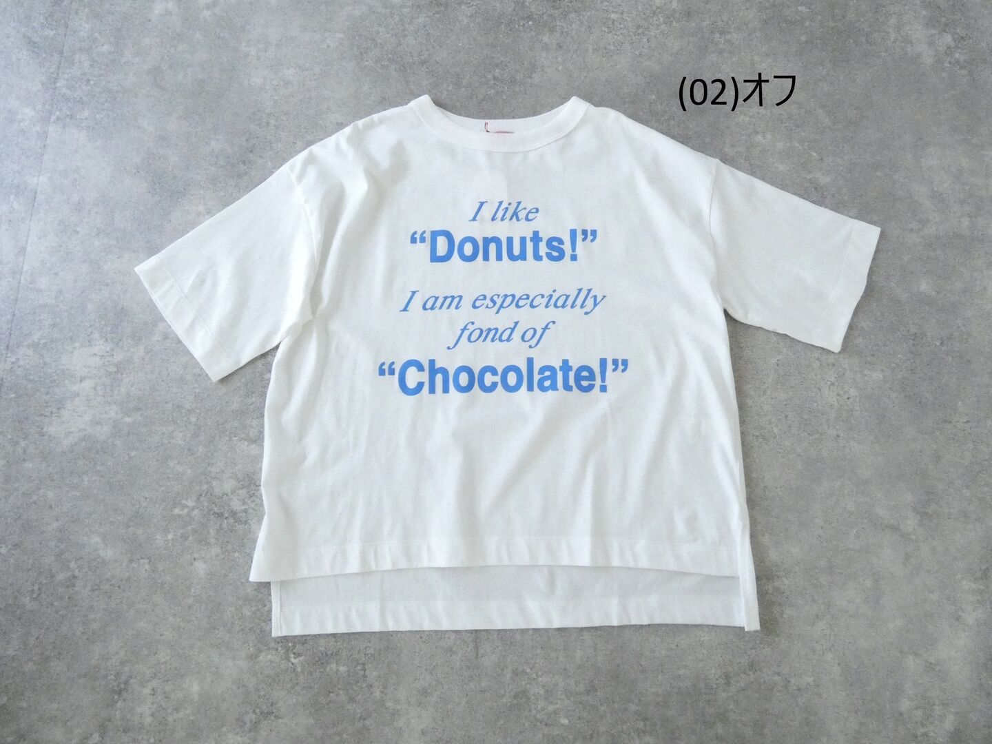 mao made(マオメイド) きれいめ天竺プリントTEE　Donuts!Chocolate!の商品画像42