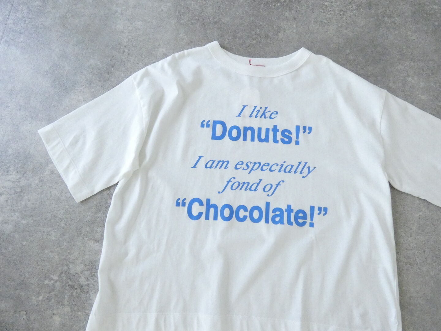 mao made(マオメイド) きれいめ天竺プリントTEE　Donuts!Chocolate!の商品画像44