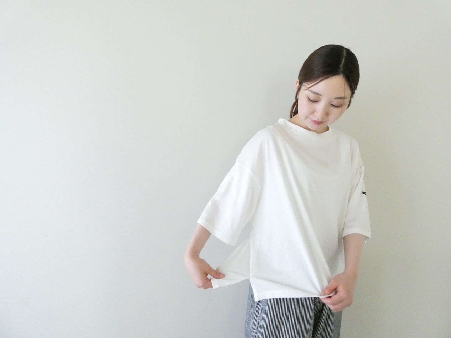 MidiUmi(ミディウミ) mock neck wide PO モックネックワイドプルオーバーの商品画像5