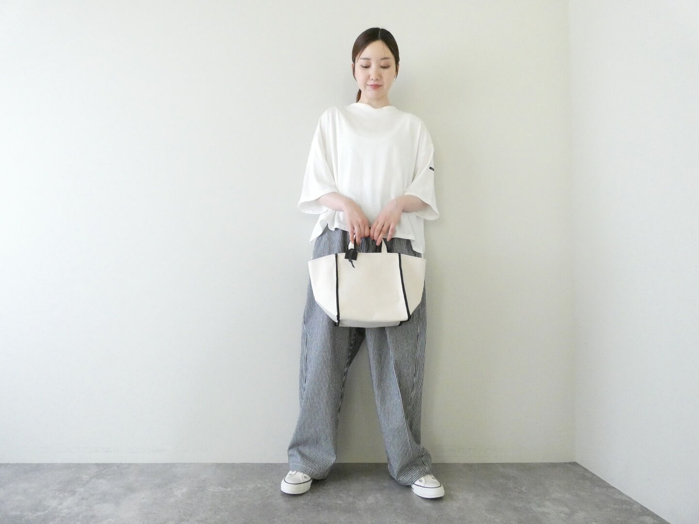 MidiUmi(ミディウミ) mock neck wide PO モックネックワイドプルオーバーの商品画像7