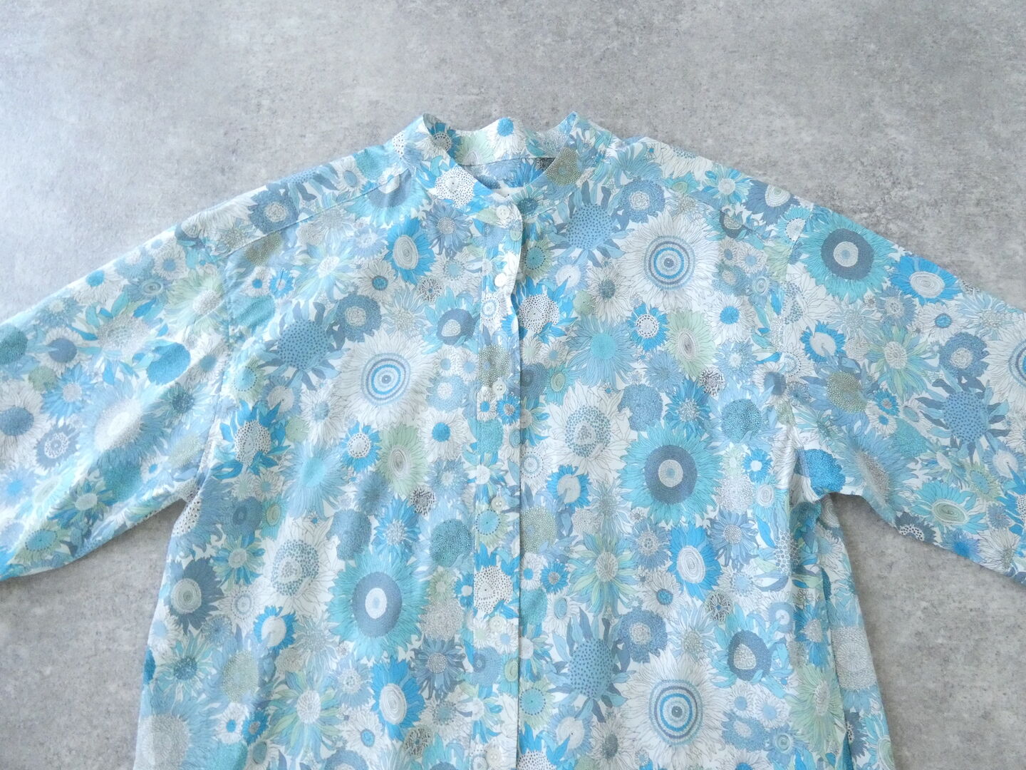 PK リバティSmall Susannaバンドカラードロップショルダーシャツの商品画像21