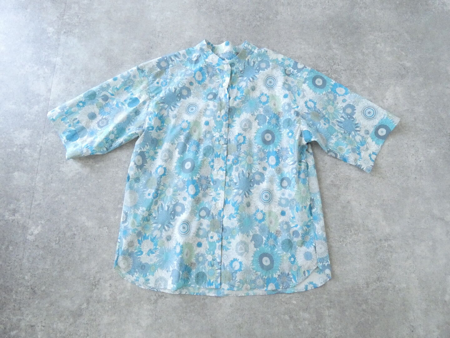 PK リバティSmall Susannaバンドカラードロップショルダーシャツの商品画像3