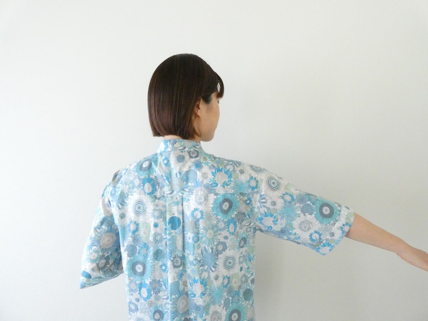PK リバティSmall Susannaバンドカラードロップショルダーシャツの商品画像7