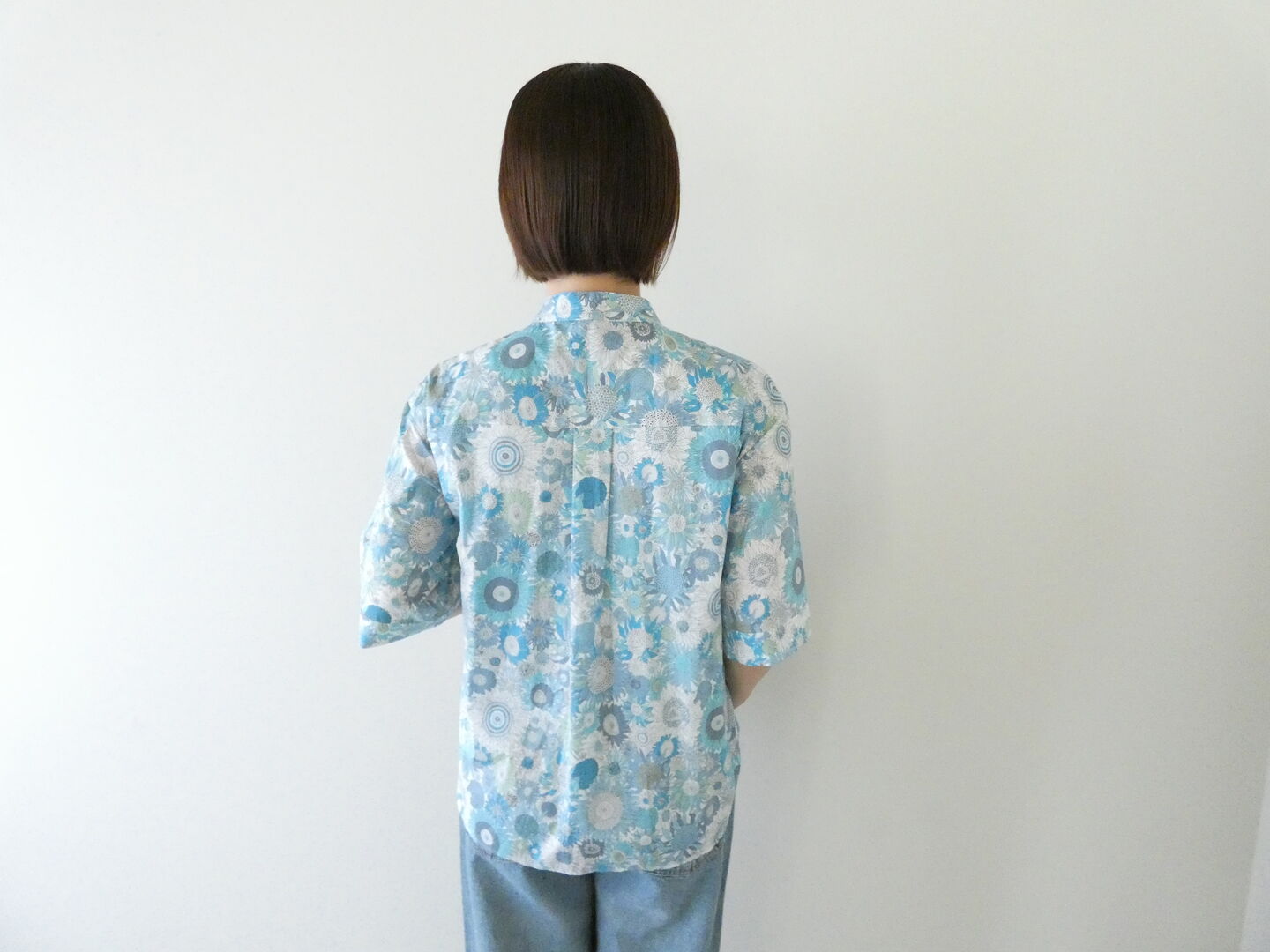 PK リバティSmall Susannaバンドカラードロップショルダーシャツの商品画像9