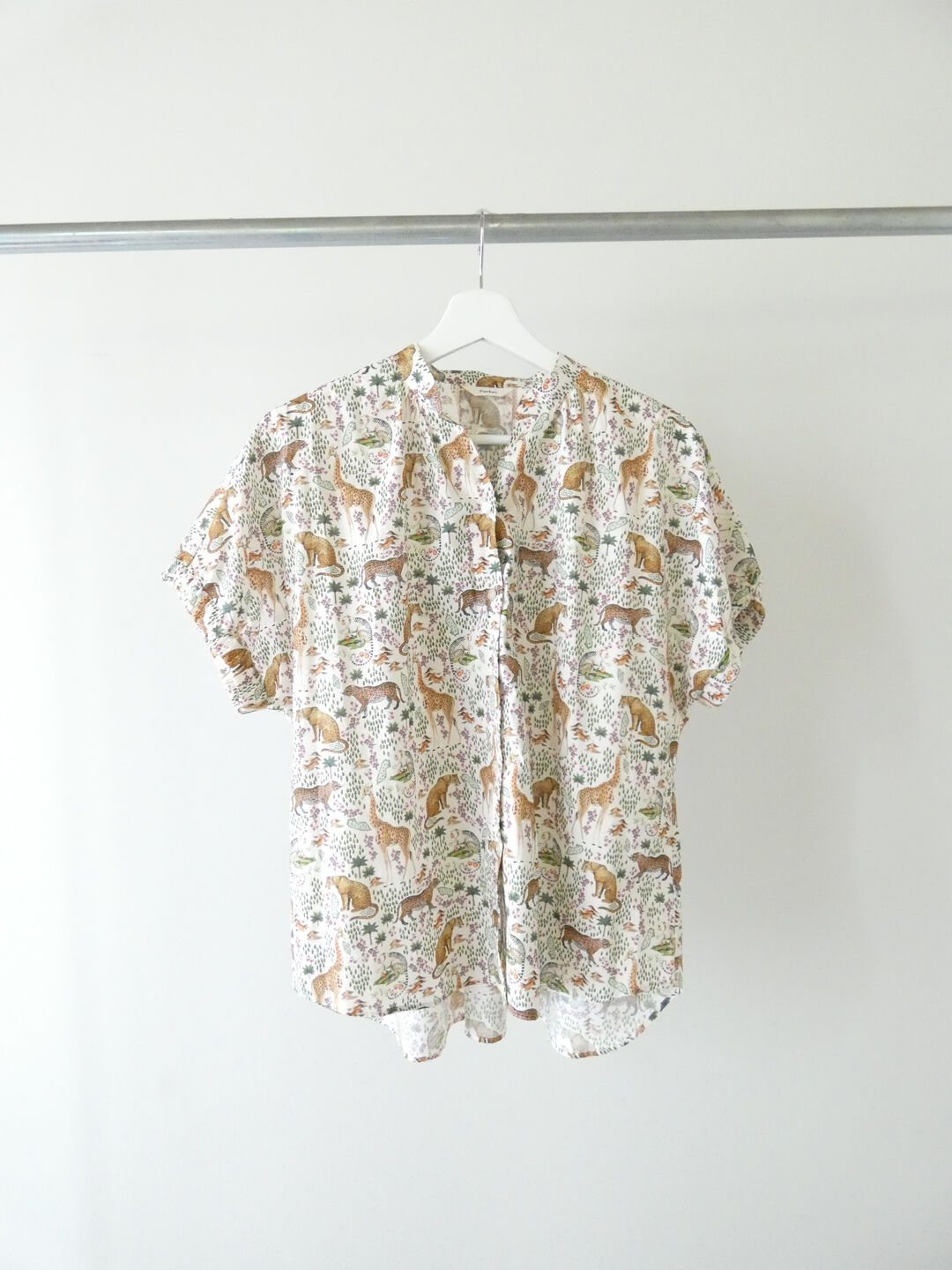 PK リバティPATTERN SAFARIスタンドオープンカラーブラウスの商品画像10