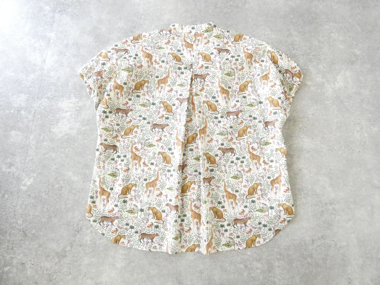 PK リバティPATTERN SAFARIスタンドオープンカラーブラウスの商品画像11