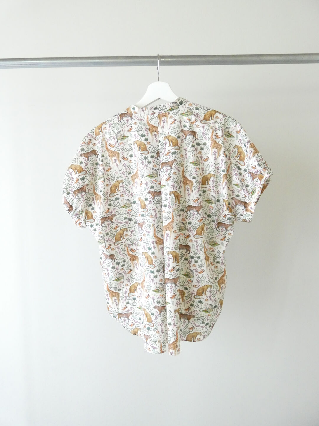 PK リバティPATTERN SAFARIスタンドオープンカラーブラウスの商品画像12