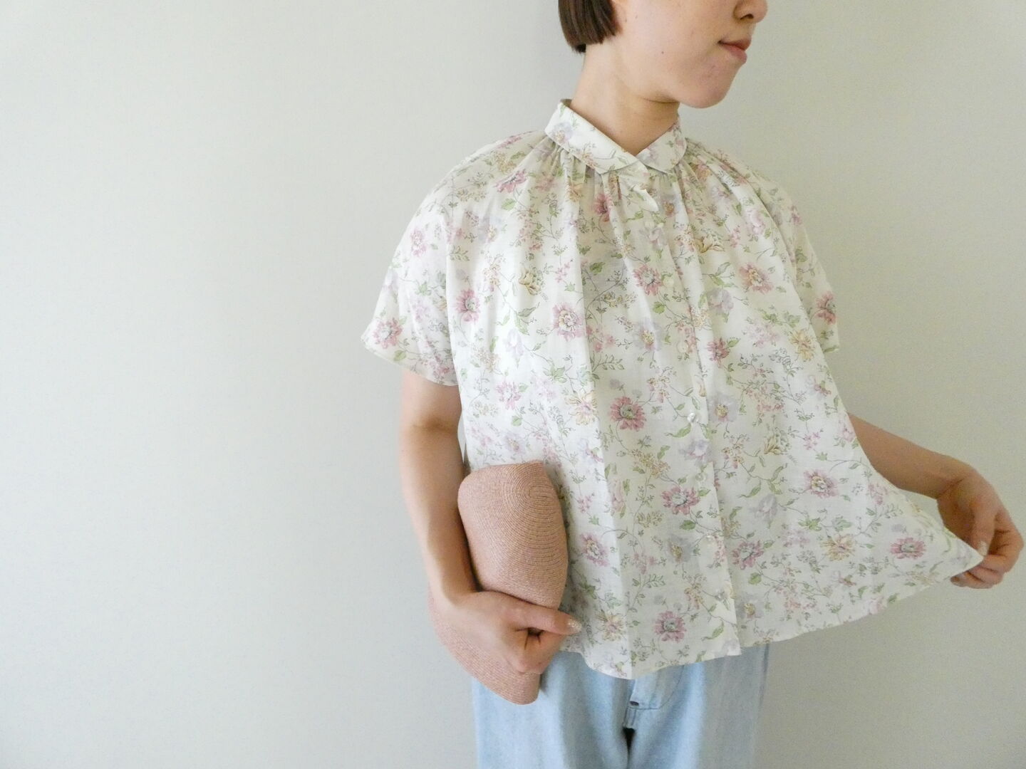 PK リバティClaidette衿ぐりふんわりブラウスの商品画像1