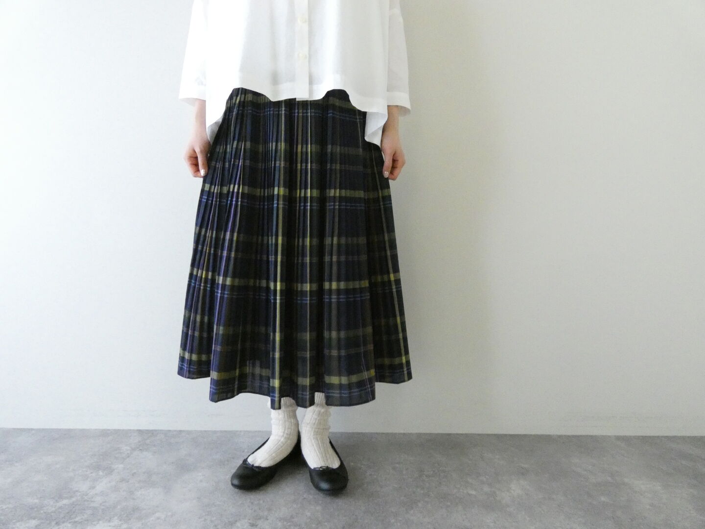 PK BIG CHECKプリーツスカートの商品画像2