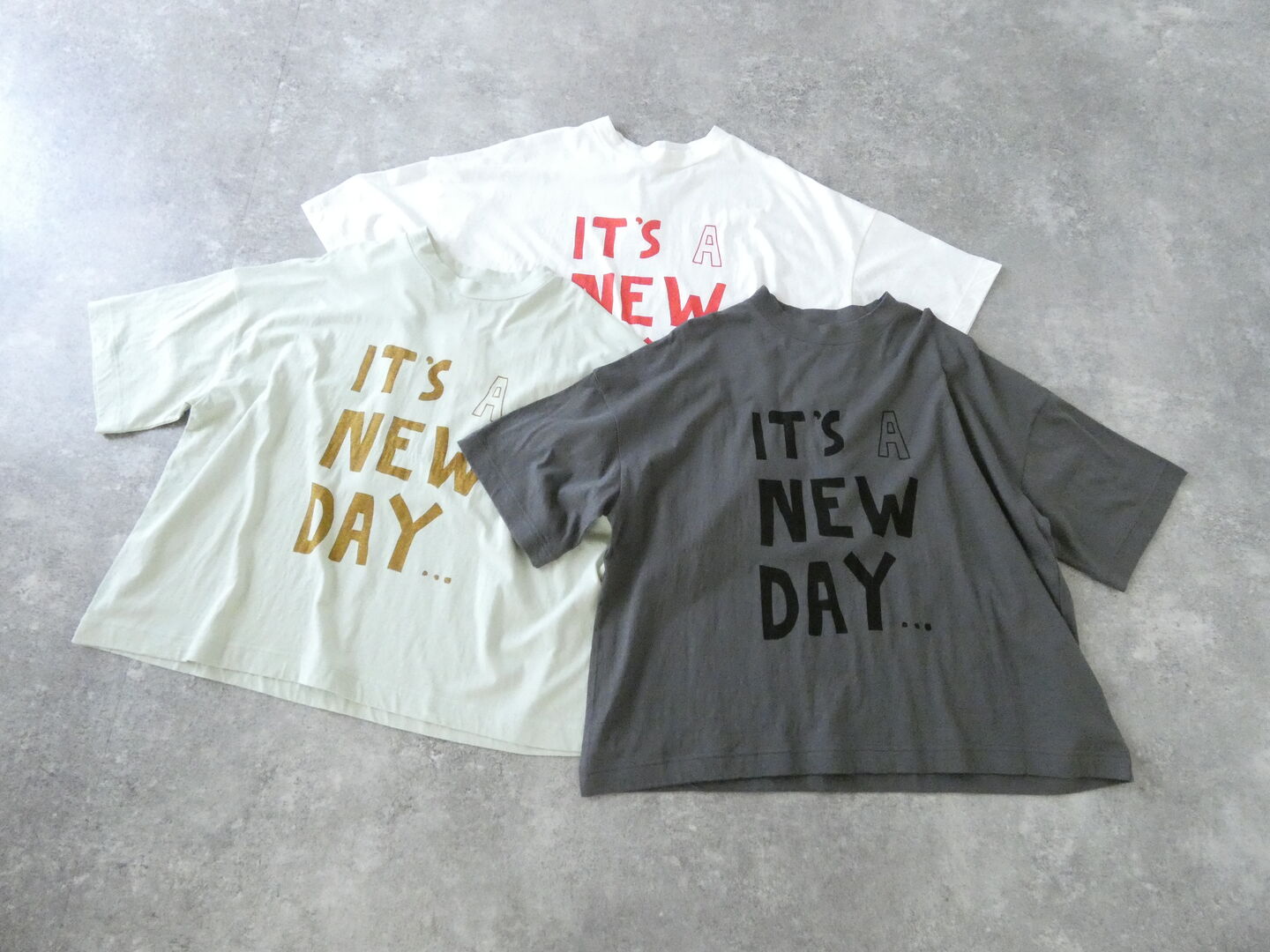 tumugu(ツムグ) ラフィ天竺プリントT  IT'S A NEW DAYの商品画像3